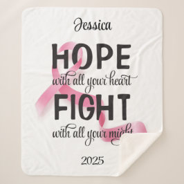 すべてのハートケモで希望 シェルパブランケット