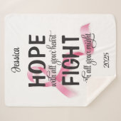 すべてのハートケモで希望 シェルパブランケット (正面(横))