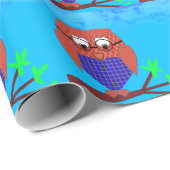 すべてのハートタータンチェックフクロウ ラッピングペーパー (ロールコーナー)