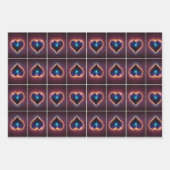 すべてのハートビートで愛 ラッピングペーパーシート (正面2)