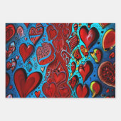 すべてのハートビートで愛 ラッピングペーパーシート (正面2)