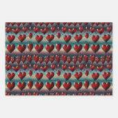 すべてのハートビートで愛 ラッピングペーパーシート (正面2)