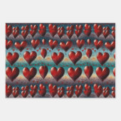 すべてのハートビートで愛 ラッピングペーパーシート (正面)