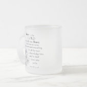 すべてのハートモノグラムで主を信頼 フロストグラスマグカップ (正面左)