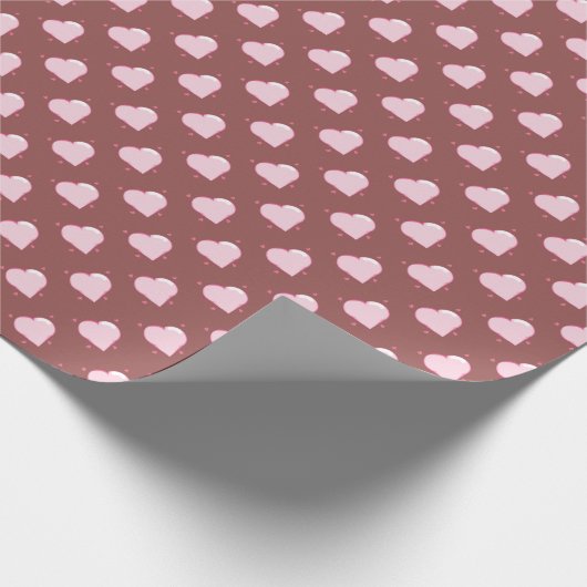 すべてのハートラッピング紙 ラッピングペーパー (角)