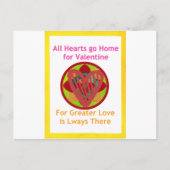 すべてのハートーホームフォーバレンタインアートプリント シーズンポストカード (正面)