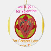 すべてのハートーホームフォーバレンタインアートプリント セラミックオーナメント (左)