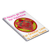 すべてのハートーホームフォーバレンタインアートプリント ノートブック (右側)