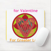 すべてのハートーホームフォーバレンタインアートプリント マウスパッド (マウス)