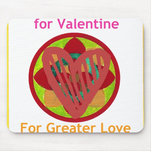 すべてのハートーホームフォーバレンタインアートプリント マウスパッド (正面)