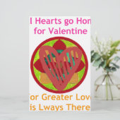 すべてのハートーホームフォーバレンタインアートプリント 便箋 (スタンド正面)