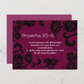 すべてのハート箴言で神を信頼する3:5 ポストカード (正面/裏面)