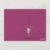 すべてのハート箴言で神を信頼する3:5 ポストカード (裏面)