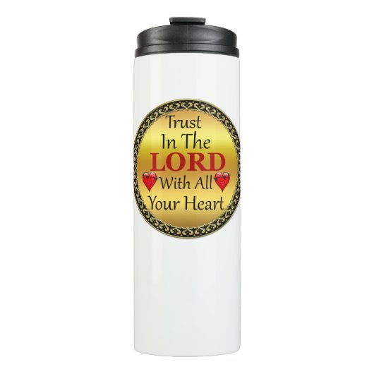 すべてのハート箴言3.5で主を信頼しなさい タンブラー (正面)