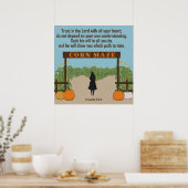 すべてのハート箴言3:5&6 ポスター (キッチン)