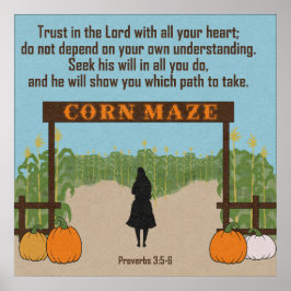 すべてのハート箴言3:5&6 ポスター