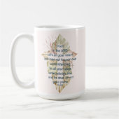 すべてのハート聖なる書物、 経典で主を信頼する コーヒーマグカップ (左)