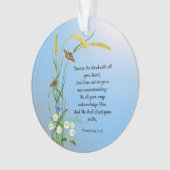 すべてのハート聖書の聖句で主を信頼しなさい オーナメント (正面)