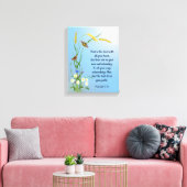 すべてのハート聖書の聖句で主を信頼しなさい キャンバスプリント (インサイチュ (リビング))