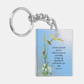 すべてのハート聖書の聖句で主を信頼しなさい キーホルダー (正面左)