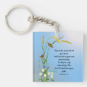 すべてのハート聖書の聖句で主を信頼しなさい キーホルダー (正面)