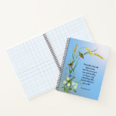 すべてのハート聖書の聖句で主を信頼しなさい ノートブック (内部)