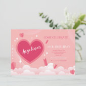 すべてのハート誕生日パーティーの招待 招待状 (スタンド正面)