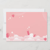 すべてのハート誕生日パーティーの招待 招待状 (裏面)