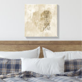 すべてのハート金ゴールド キャンバスプリント (インサイチュ (寝室))