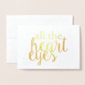 すべてのハート 箔カード (封筒付き正面)