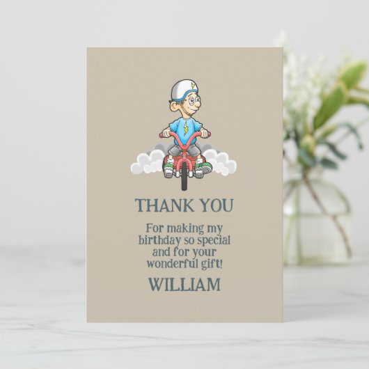 すべてのバイクもしくは自転車に乗る人サンキューカード サンキューカード (スタンド正面)