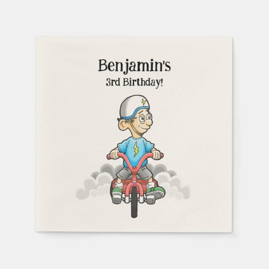 すべてのバイクもしくは自転車に乗る人 スタンダードカクテルナプキン (正面)