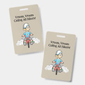 すべてのバイクもしくは自転車に乗る人 バッジ (正面＆裏面)