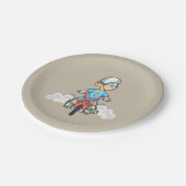 すべてのバイクもしくは自転車に乗る人 ペーパープレート (アングル)