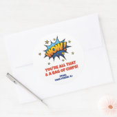 すべてのバッグのチップスバレンタインデー ラウンドシール (封筒)