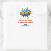 すべてのバッグのチップスバレンタインデー ラウンドシール (バッグ)