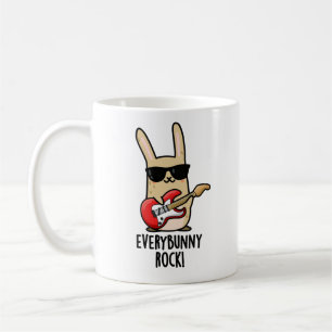 すべてのバニーおもしろいロック動物うさぎパン コーヒーマグカップ