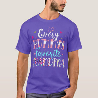 すべてのバニーのおばあちゃんお気に入りのかわいいハート幸せE Tシャツ