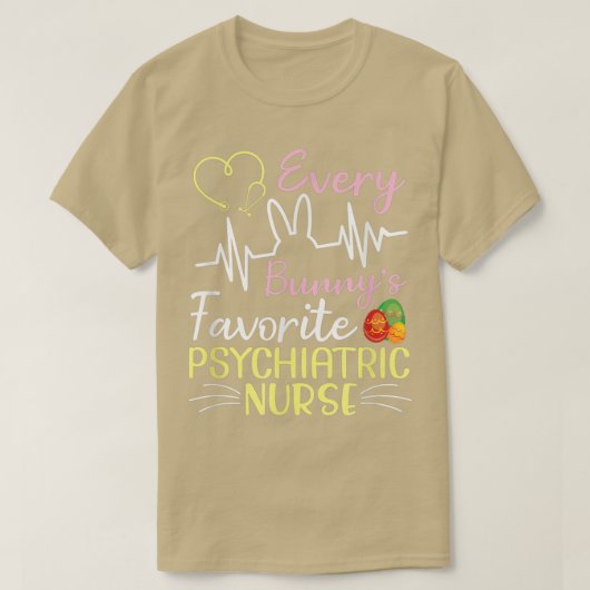 すべてのバニーの精神科お気に入りのナースは私を幸せにする Tシャツ (デザイン正面)