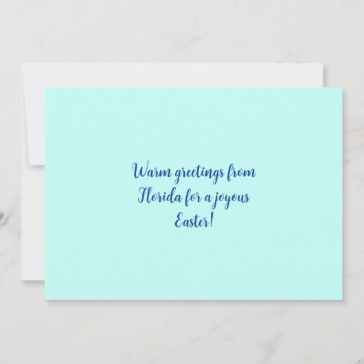 すべてのバニーはフロリダからビーチイースターを愛している シーズンカード (裏面)