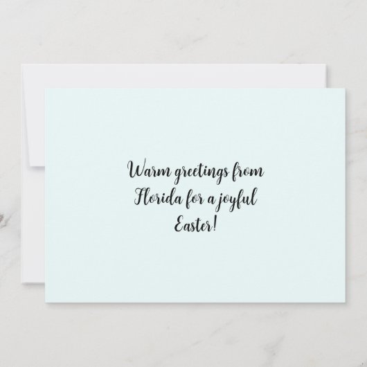 すべてのバニーはフロリダからビーチイースターを愛している シーズンカード (裏面)