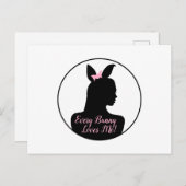 すべてのバニーは私を愛している！バニー・ガール ポストカード (正面/裏面)