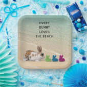 すべてのバニーは、ビーチの熱帯復活祭を愛している ペーパープレート (パーティー)