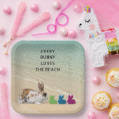 すべてのバニーは、ビーチの熱帯復活祭を愛している ペーパープレート (パーティー)