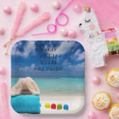 すべてのバニーは、ビーチの熱帯復活祭を愛している ペーパープレート (パーティー)