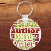 すべてのバージョン作家赤 キーホルダー (正面)