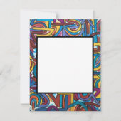 すべてのパスが手の色彩の鮮やか抽象芸術アート ノートカード (正面)