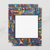 すべてのパスが手の色彩の鮮やか抽象芸術アート ノートカード (正面/裏面)