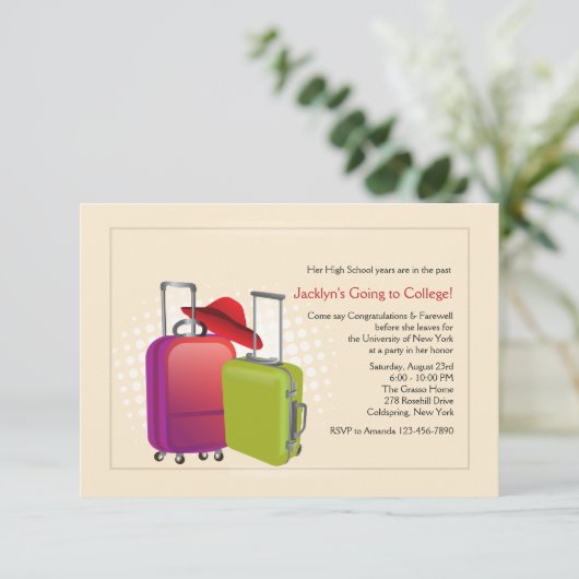 すべてのパックド行遠くにパーティの招待状 招待状 (スタンド正面)