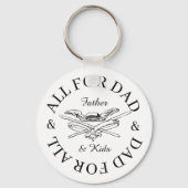 すべてのパパのためにマスケット人の父の日のギフト キーホルダー (正面)